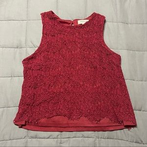 Monteau Dark Red Top 🤍